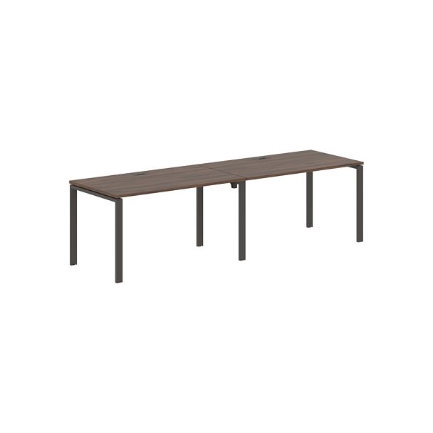 Стол 2-х местный EUWST 2780 Дуб Денвер тёмный/Мокко 2726х800х750 EDIS - Вид 1