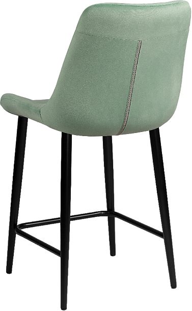 Полубарный поворотный стул Эйден, Confetti aquamarine/черный - Вид 6