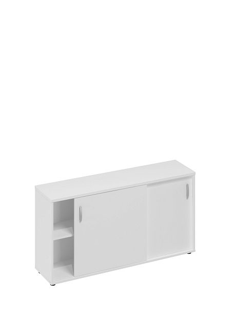 Шкаф-купе низкий (для 2-х столов 70) A4 А4 303 БП белый премиум - Вид 1