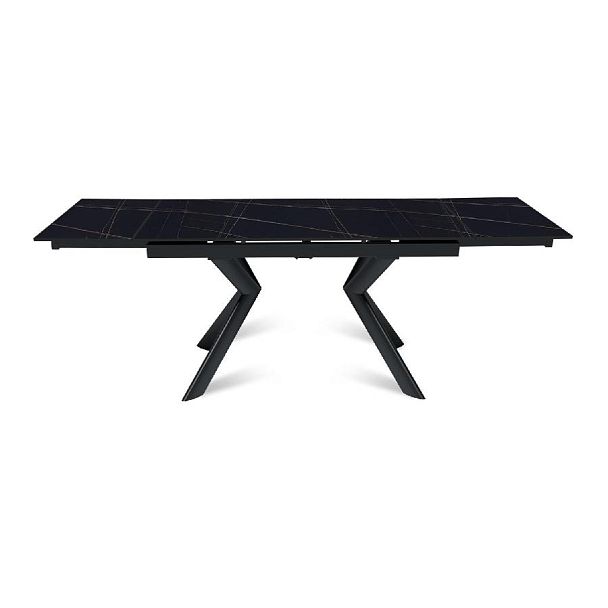 Стол раскладной Bridge (140+40+40), керамика матовая Black Gold - Вид 5