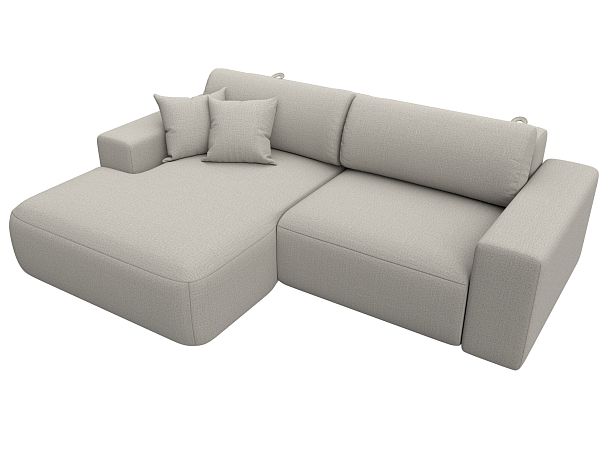 Диван угловой Лига-036 НПБ Классик левый угол Рогожка бежевый - Вид 5