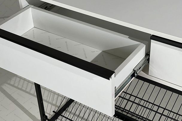 Обувница Крафт 2 LMN-02.2342 черный муар/белый - Вид 5