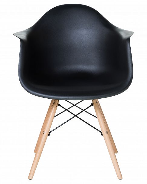 Стул обеденный DOBRIN DAW (ножки светлый бук, цвет сиденья чёрный) - Вид 6