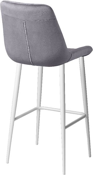 Комплект барных стульев Эйден, темно-серый H-15/белый, 2 шт. - Вид 4