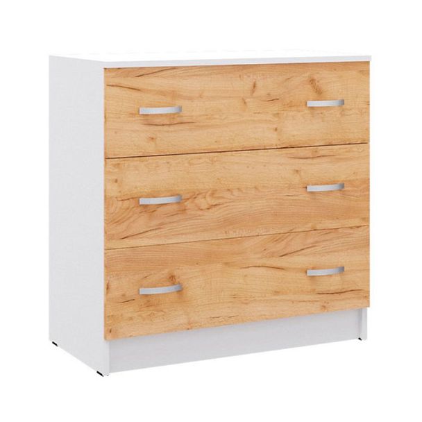 Спальня Ронда комод белый/дуб крафт - Вид 1