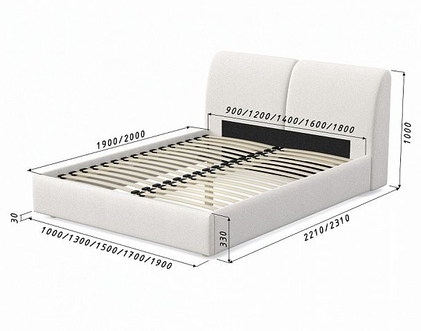 Кровать двуспальная Бекка - Вид 7