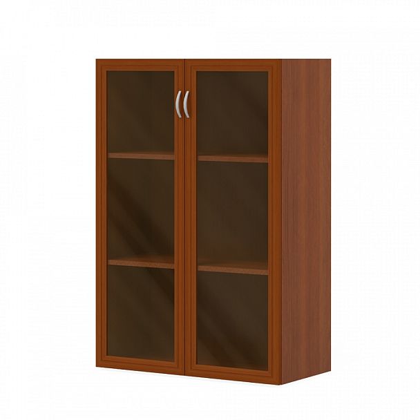 Шкаф (необходим топ) "Лидер"  ПК-ЛДР-Ш135Х90С/35-В1-35 миланский орех светлый - Вид 1