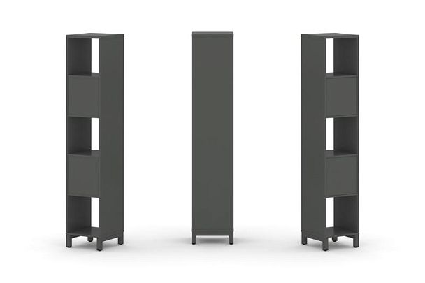 Стайл Проджект Набор стеллажа 1 сторон., 5 яр. SN.NS-511 Антрацит/Металл Антрацит 387*400*1982 - Вид 1