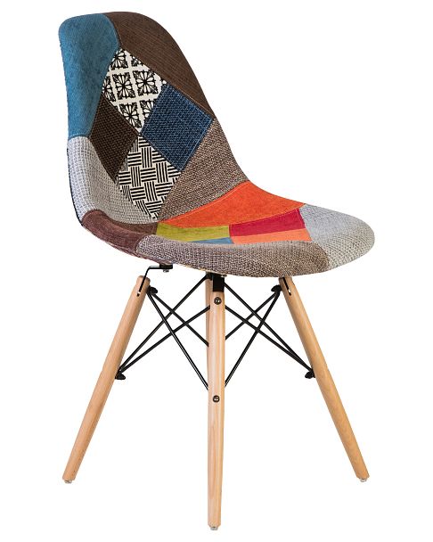 Стул обеденный LMZL-PP623 (ножки светлый бук, цвет сиденья мозаика) - Вид 2