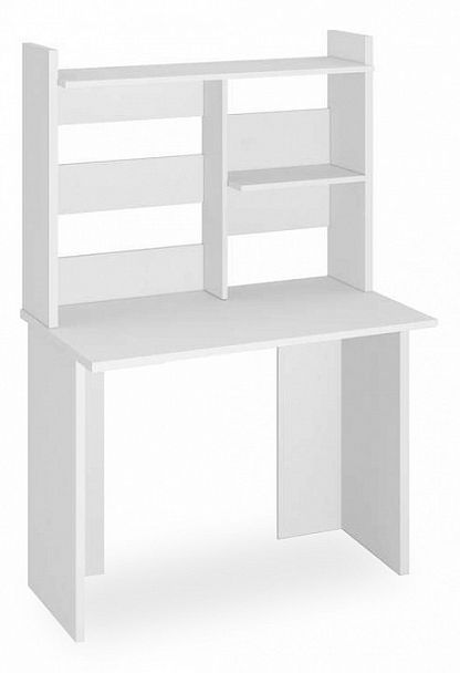 Стол компьютерный Нельсон Lite СКЛ-Прям100(без тумбы)+НКЛ-100 Белый - Вид 1