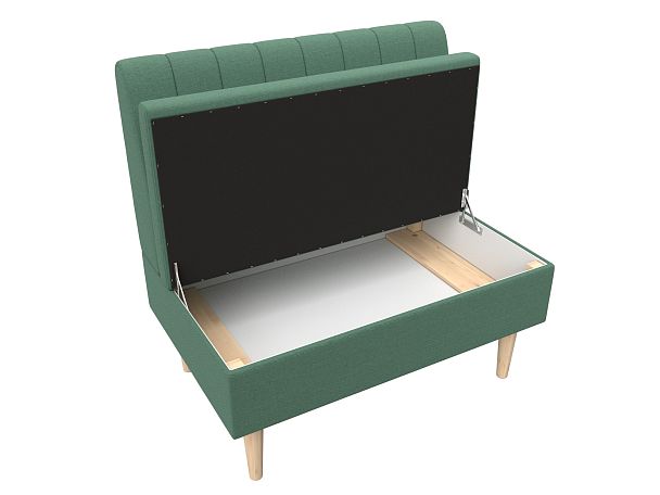 Диван прямой Мини Рогожка зеленый - Вид 7