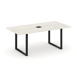 Style Project Direct Direct Стол переговорный SN-6O.SPRG-198 Дуб Наварра/Металл Черный 1980*980*750 - Фото предпросмотра