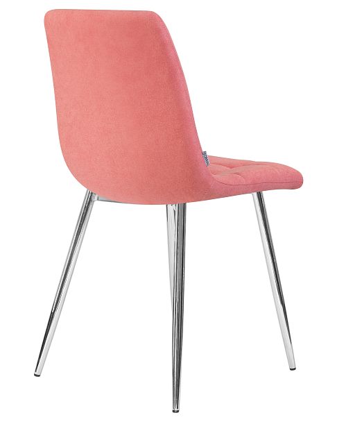 Стул обеденный DOBRIN ALEX (хром ножки, розовая ткань (UF860-05B)) - Вид 4