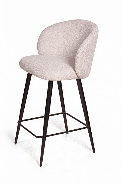 Стул полубарный Vito, букле серый / опора конус - Вид 1