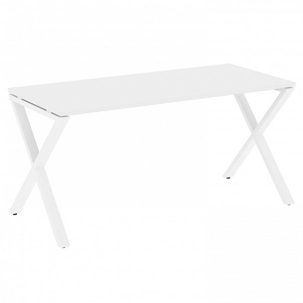 Стол рабочий "Loft" VR.L-SRX-4.7 белый бриллиант/белый - Вид 1