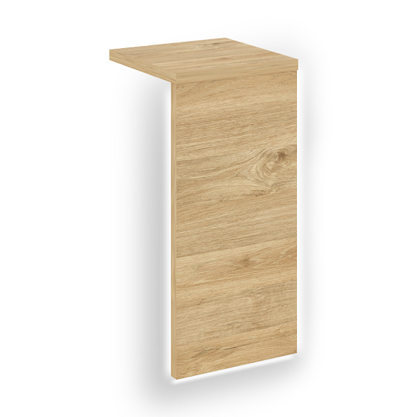 Накладка с подсветкой прямая высокая "Onix" О.R-NP.V-78.1.S тиквуд темный - Вид 1