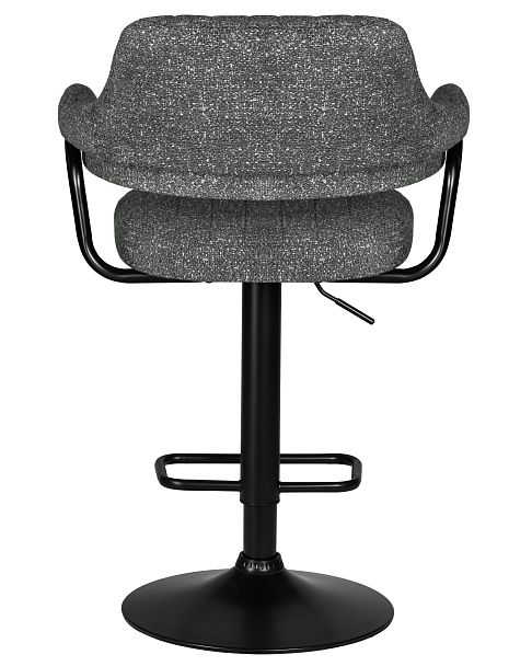 Стул барный DOBRIN CHARLY BLACK (серый твид (LEO11)) - Вид 5
