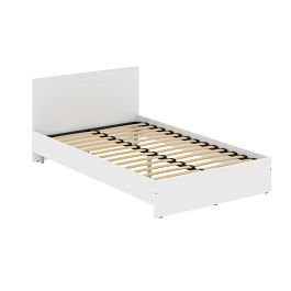 Кровать с изголовьем KBW 2012.1 Белый 1200х2000х800 - Фото предпросмотра