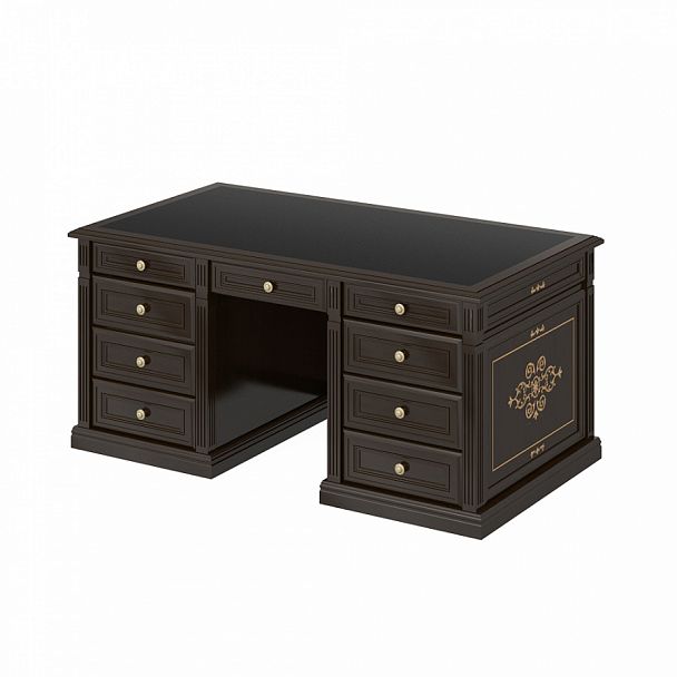 Стол "Версаль люкс" ПК-ВРЛ-СТ175Х90И3К/ДП/1-В1-981 темный орех - Вид 1