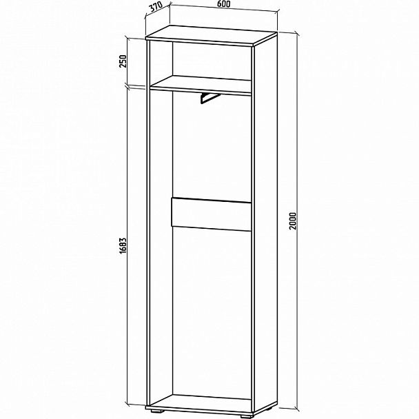 Шкаф платяной Тунис-4 - Вид 2