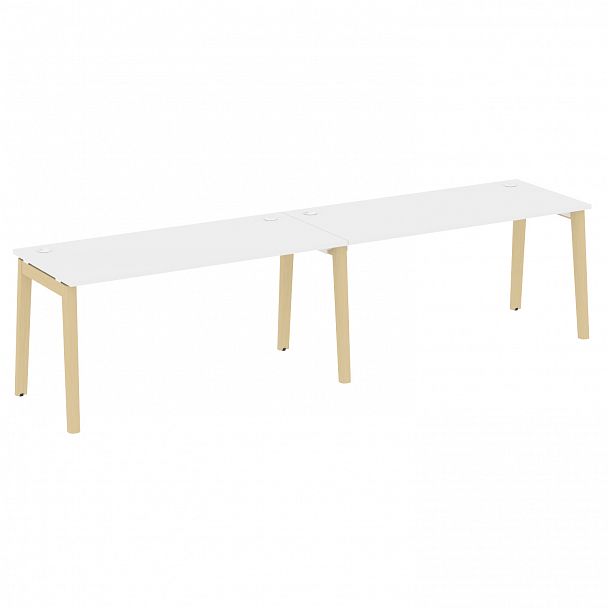 Рабочая станция "Onix wood" OW.RS-2.4.7 белый/дуб светлый - Вид 1