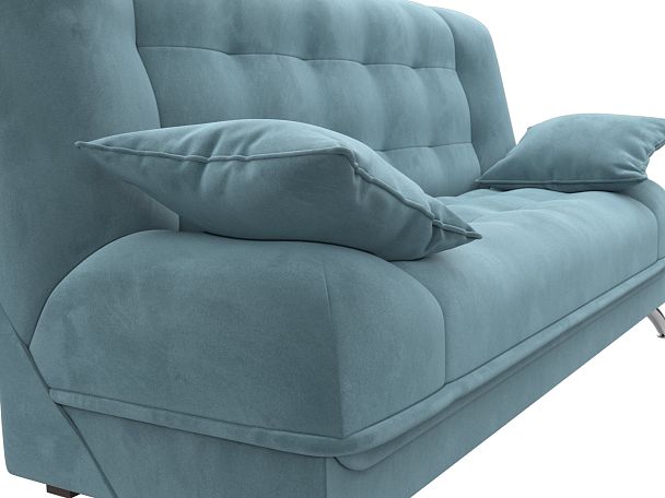Диван Книжка Анна (полностью велюр бирюзовый) - Вид 4