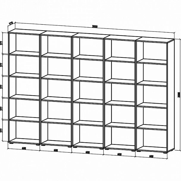 Шкаф комбинированный Тунис-8 - Вид 2