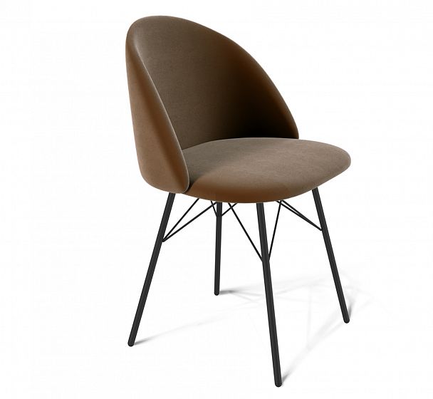 Стул Sheffilton SHT-ST35/S64 кофейный ликер/черный муар - Вид 2