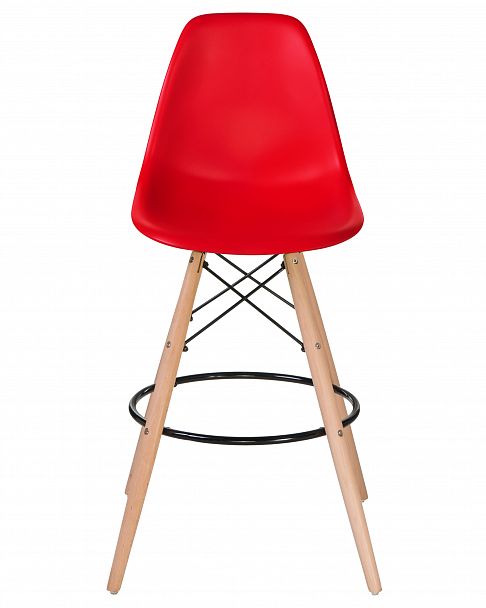 Стул барный DOBRIN DSW BAR (ножки светлый бук, цвет сиденья красный (R-02)) - Вид 6