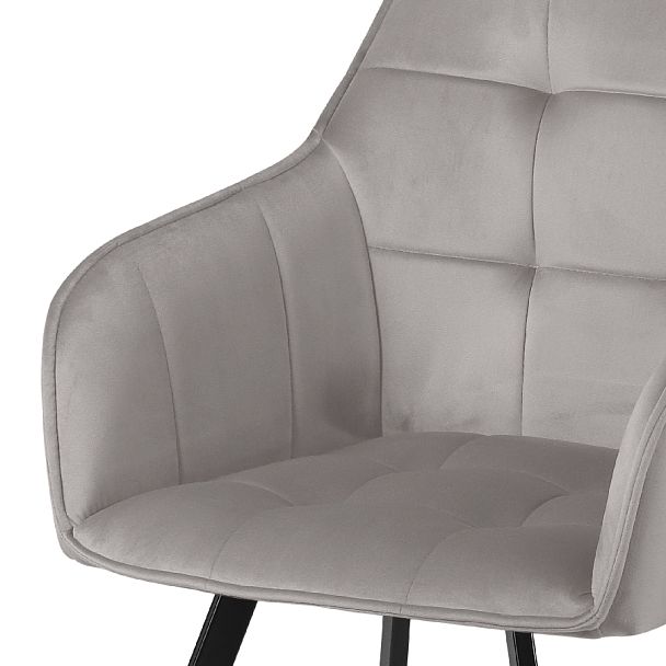 Кресло поворотное Мони, Confetti silver/черный - Вид 8