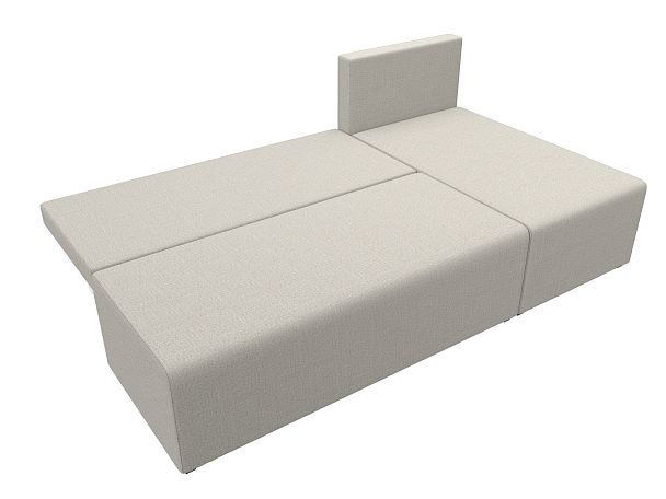 Диван угловой Поло правый угол Рогожка бежевый - Вид 8