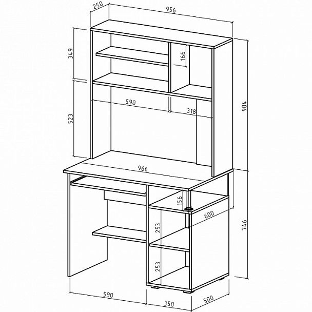 Стол компьютерный Амбер-13 - Вид 2