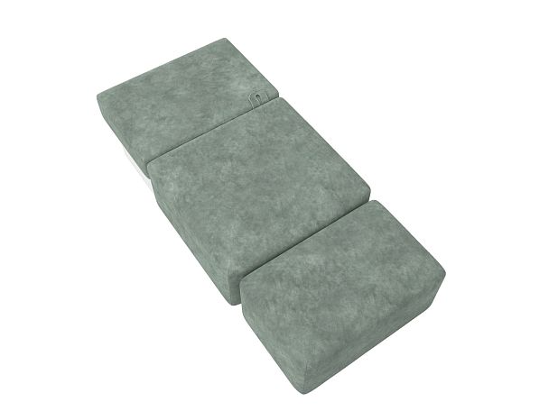 Модули диван и пуф Лига-060 НПБ Велюр зеленый - Вид 8