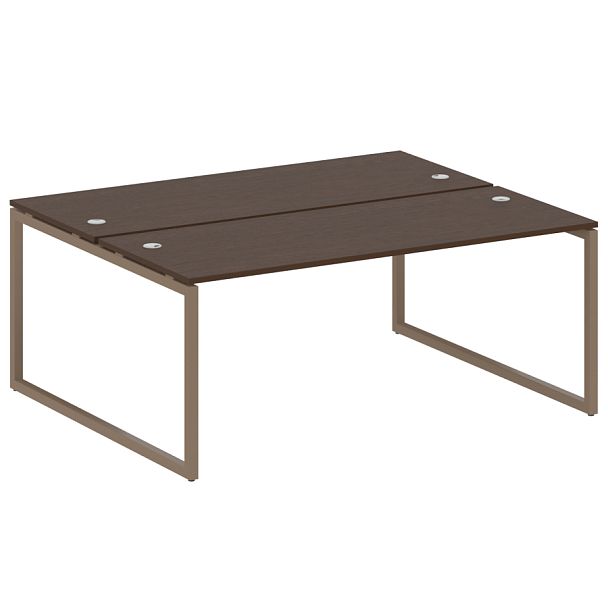 Metal System Quattro Р. ст. на О-образном м/к 40БО.РАС-СП-2.5 Венге/Мокко металл 1800*1475*750 - Вид 1