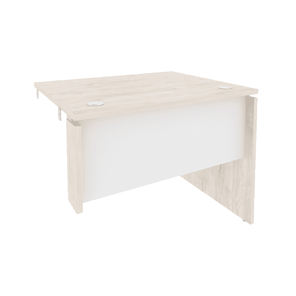 Onix Стол-приставка правый к опорным элементам O.SPR-1.8 (R) Денвер светлый/Белый бриллиант 980*800*750 - Вид 1