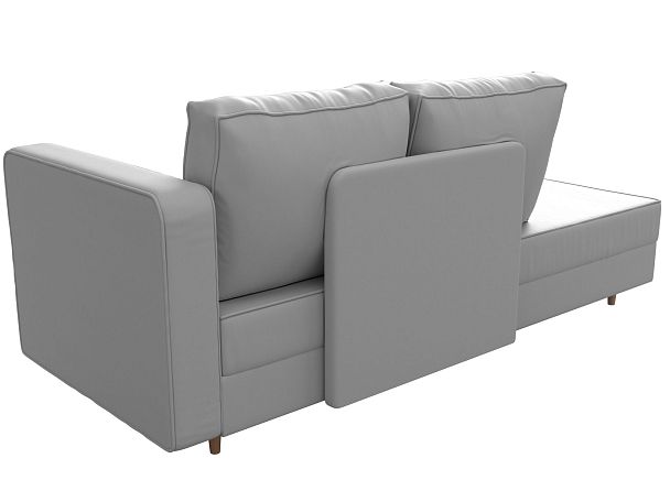 Кушетка Прайм правый (полностью экокожа белая) - Вид 7