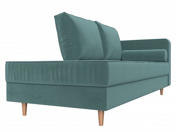 Кушетка Прайм правый (полностью Велюр бирюзовый) - Вид 3