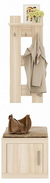 Вешалка с тумбой Toivo ТОЙ-ПР 6 Карамель - Вид 1