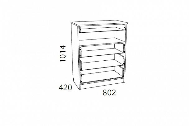 Комод Фанк НМ 013.71-01 М - Вид 3