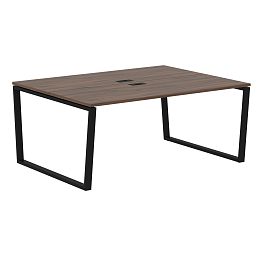Стол 2-х местный EVWST 1713 Дуб Денвер тёмный/Черный 1760х1346х750 EDIS - Фото предпросмотра