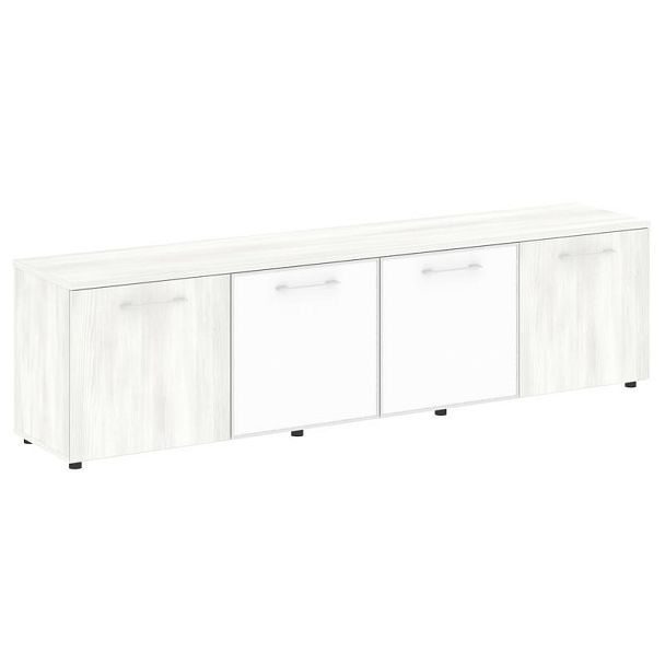 Ялта Тумба модульная LT.TS-4.5 white Снежная Патина/Стекло White 2188*450*580 - Вид 1