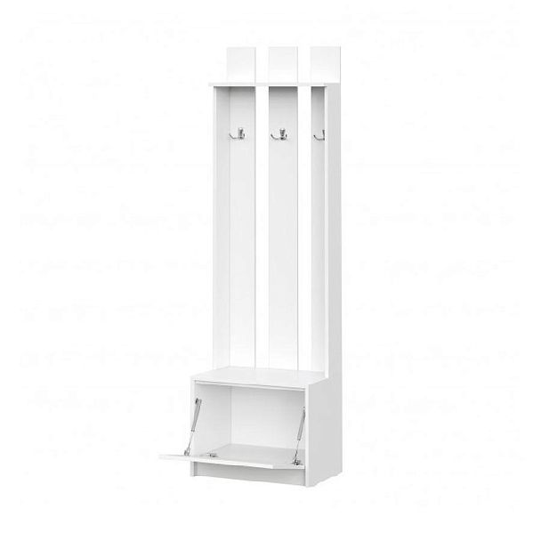 мс Айден ВШ06-600 белый ЛДСП/белый ЛДСП - Вид 2