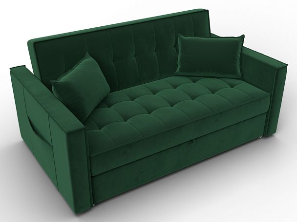 Диван прямой Лига-104 (140) Велюр зеленый - Вид 6