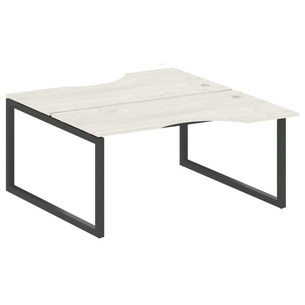 Metal System Quattro Р. ст. криволинейная на О-образном м/к 50БО.РАС-СА-2.1 Дуб наварра/Антрацит металл 1600*1835*750 - Вид 1