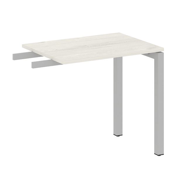 Metal System Quattro Приставной элемент на П-образном м/к 50БП.ПР-2 Дуб наварра/Серый металл 800*600*750 - Вид 1