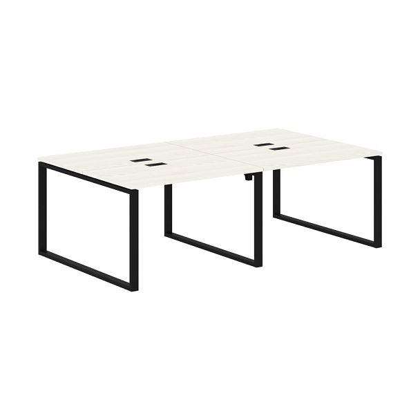 Стол 4-х местный EQWST 2313 Ясень Траун/Черный 2326х1346х750 EDIS - Вид 1