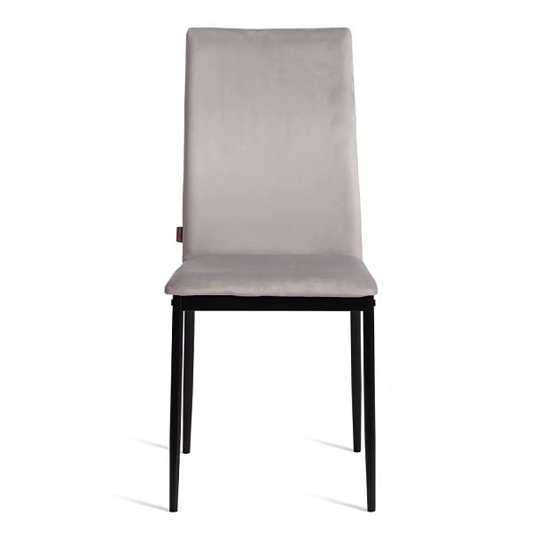 Стул Капри/Capri (мод.BC565-DC)/1 шт. в упаковке, металл, флок, Light grey (светло-серый) HLR14 / черный - Вид 5