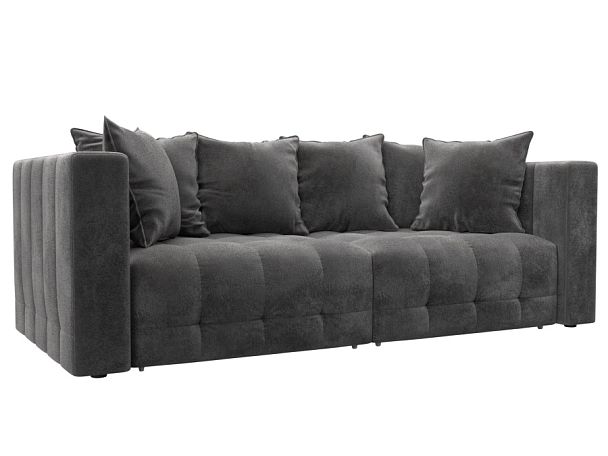 Диван прямой Лига-052 НПБ Велюр серый - Вид 1