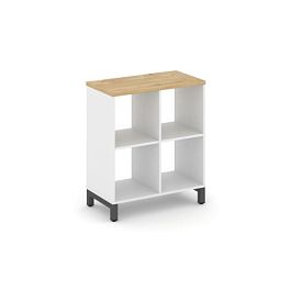 Style Project Каркас стеллажа 2 яр. SN.KS-220 Белый/Тиквуд Светлый/Металл Антрацит 754*400*881 - Фото предпросмотра