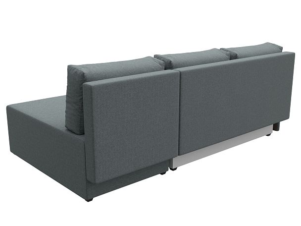 Диван угловой Поло правый угол Рогожка серый - Вид 6